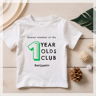 Green   1st Birthday   Personalised Baby T-Shirt