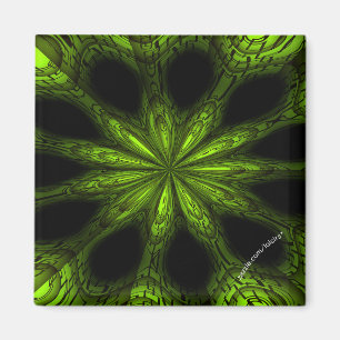 Green 2 Inch Square Magnet