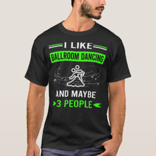 Green 3 People Ballroom Dancing T-Shirt