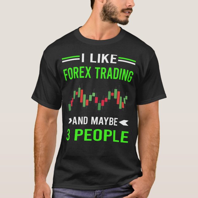 Green 3 People Forex Trading Trader T-Shirt (Front)