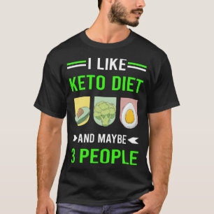 Green 3 People Keto Diet Ketogenic Ketone Ketosis T-Shirt