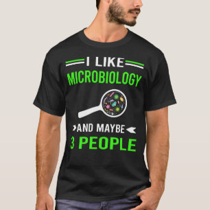 Green 3 People Microbiology Microbiologist T-Shirt