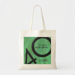 Green 40 Decade Birthday Tote Bag