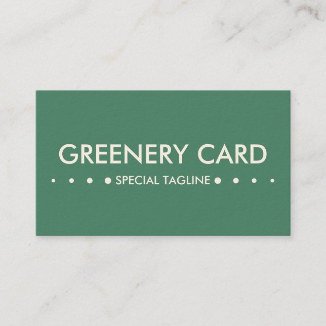 GREEN 4dots Business Card (Front)