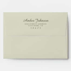 Green 5 x 7 Pre-Addressed Envelopes