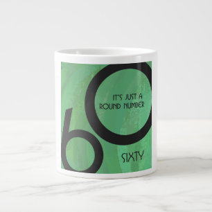 Green 60 Decade Birthday Large Coffee Mug