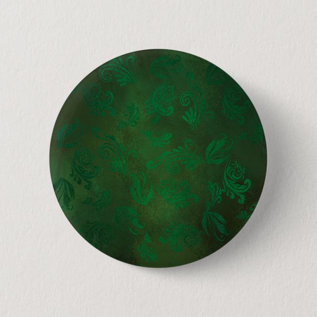Green 6 Cm Round Badge (Front)