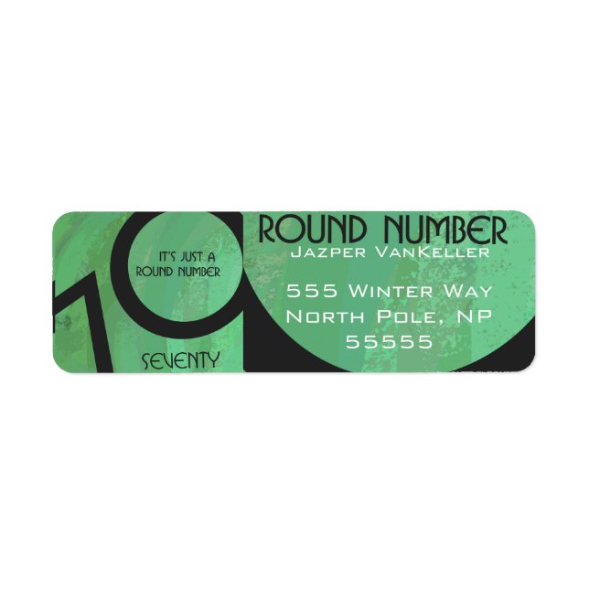 Green 70 Decade Birthday (Front)