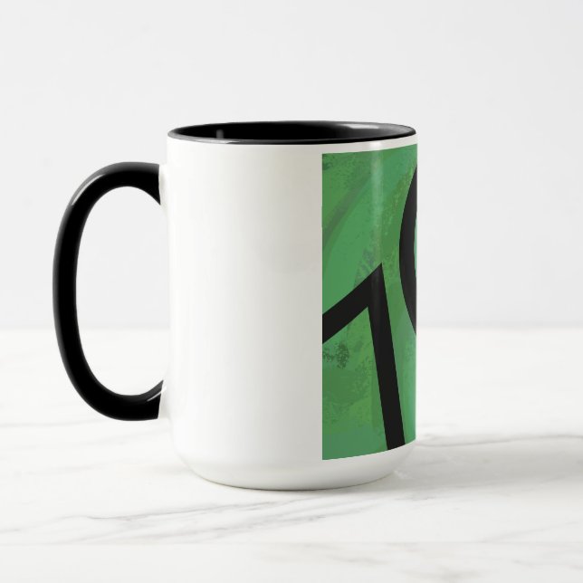 Green 70 Decade Birthday Mug (Left)