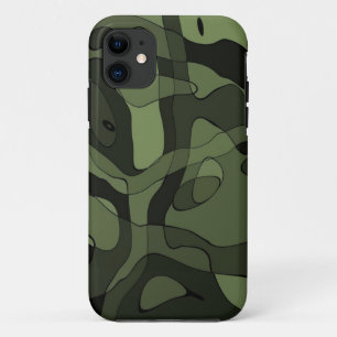 Green Abstract art case for iPhone