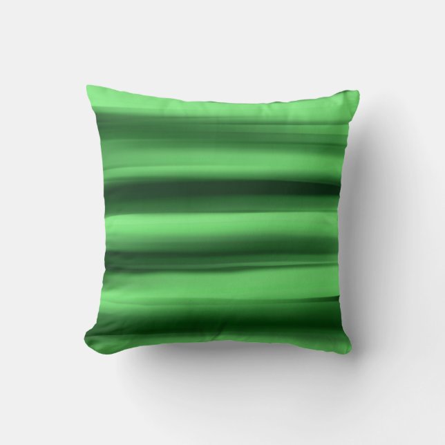 Green Abstract Art Cushion (Front)