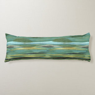 green abstract body cushion