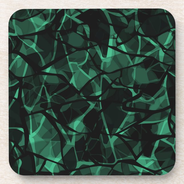 green abstract coaster (Front)