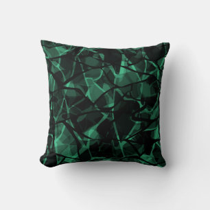 green abstract cushion