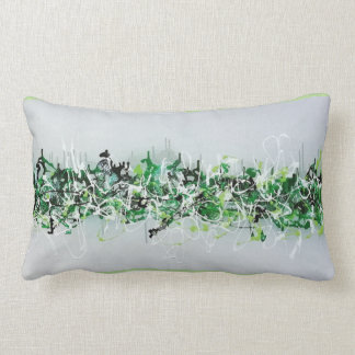 Green Abstract Cushion