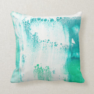 Green Abstract Detail Cushion