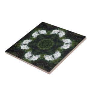 GREEN ABSTRACT DRAWING. SAMER BRASIL 1 TILE