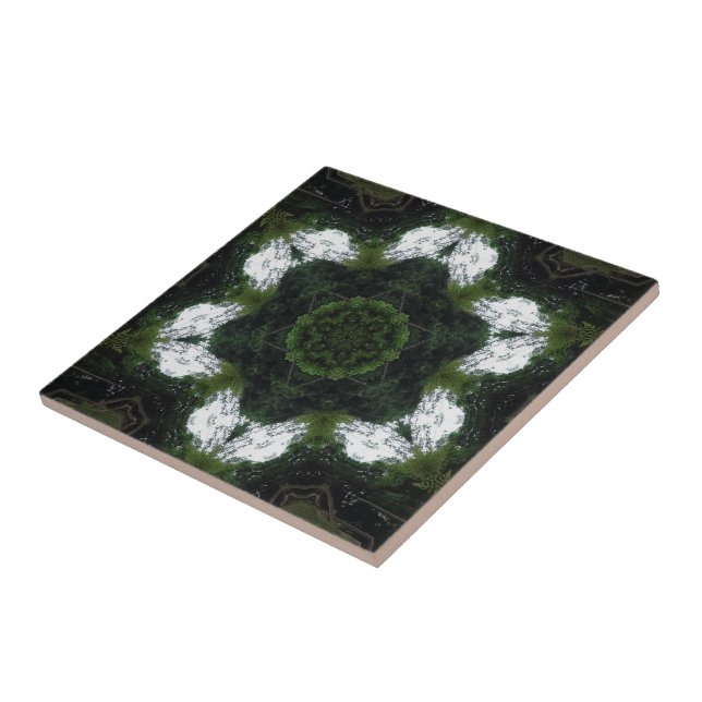 GREEN ABSTRACT DRAWING. SAMER BRASIL 1 TILE (Side)