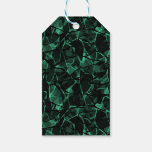 green abstract gift tags