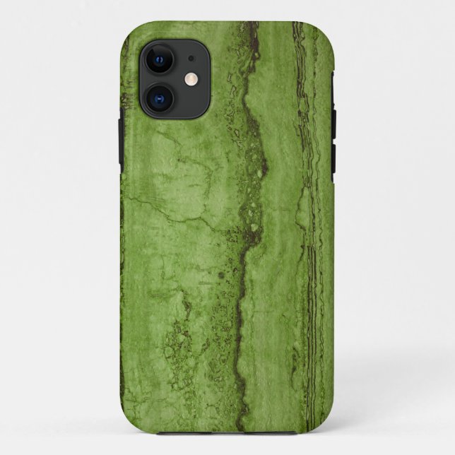 Green abstract Granite stone marble pattern Case-Mate iPhone Case (Back)