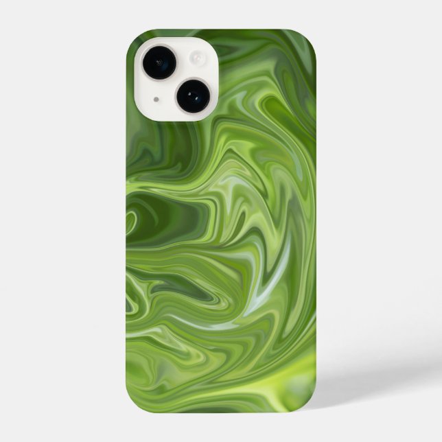 Green Abstract Mobile Case (Back)