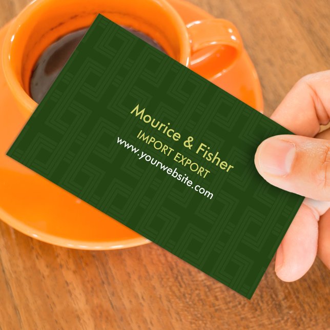 Green Abstract Modern Business Card (Creator Uploaded)