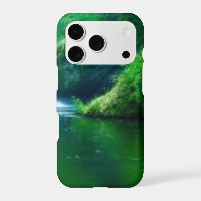 Green Abstract Moss Texture iPhone Case (Back)