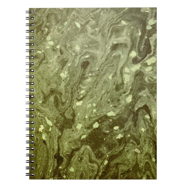 Green abstract painting notebook (Front)
