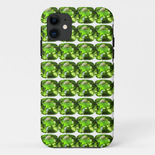 Green Abstract Pattern iPhone 11 Case