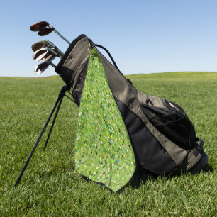 GREEN Abstract Pattern Golf Towel