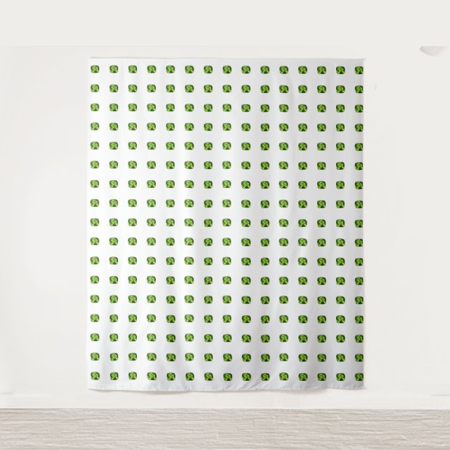 Green Abstract Pattern Tapestry (Front)