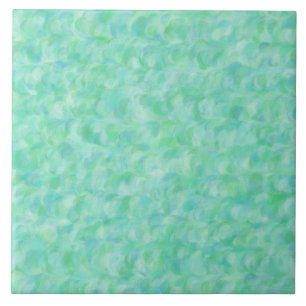 Green Abstract Pattern Tile