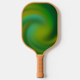 Green Abstract Pickleball Paddle