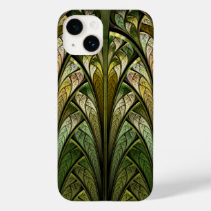 Green Abstract Stained Glass West Wind Case-Mate iPhone 14 Case