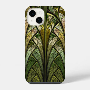 Green Abstract Stained Glass West Wind iPhone 14 Case