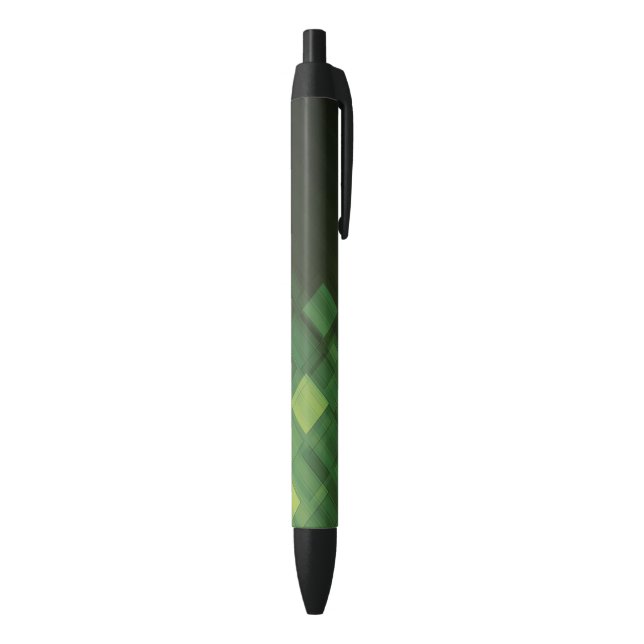 Green abstract technology design black ink pen (Bottom (Vertical))