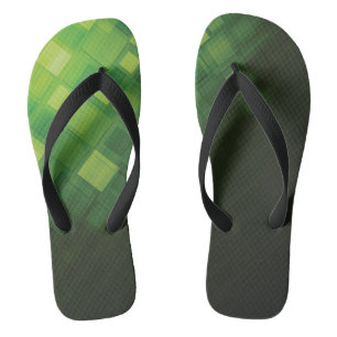 Green abstract technology design flip flops