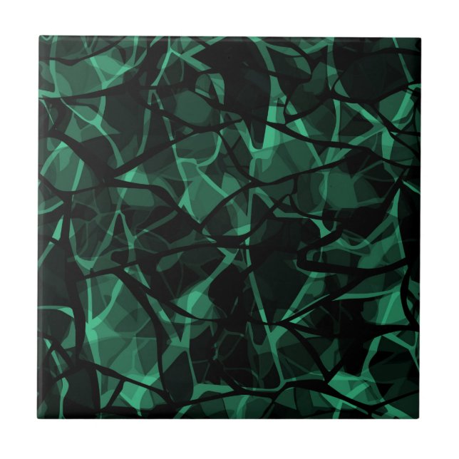 green abstract tile (Front)