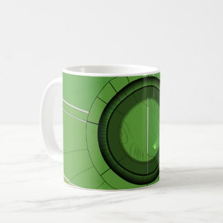 Green Abstract Two Coffee Mug