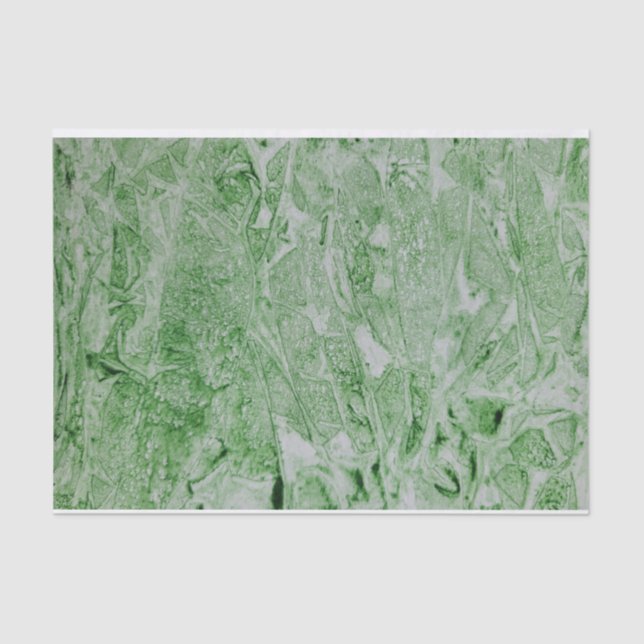 Green Abstract Watercolor Tissue Paper (Front)