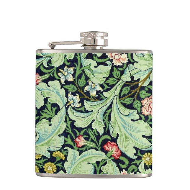 Green Acanthus Flask (Front)