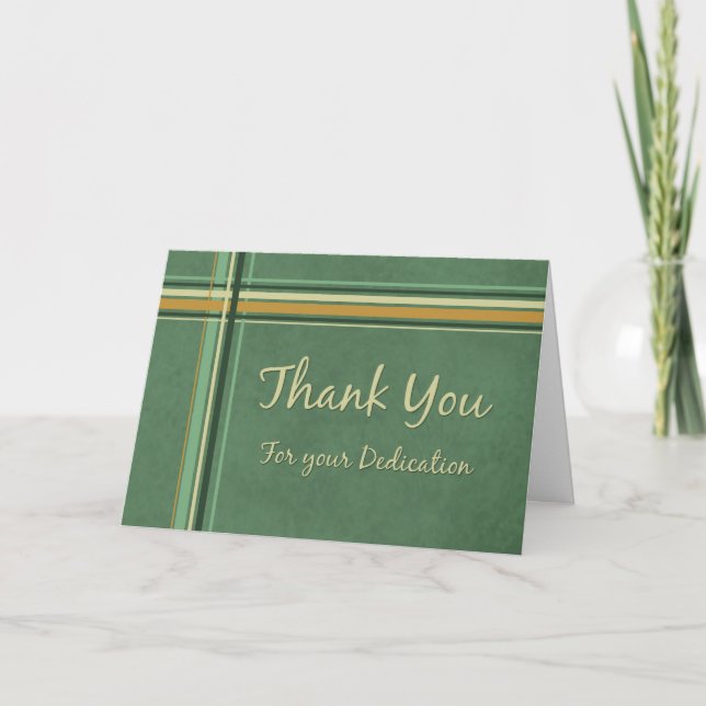 Green Administrative Professionals Day Card (Front)