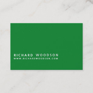 Green Agriculture   Woodlot Farmer Minimalist Business Card