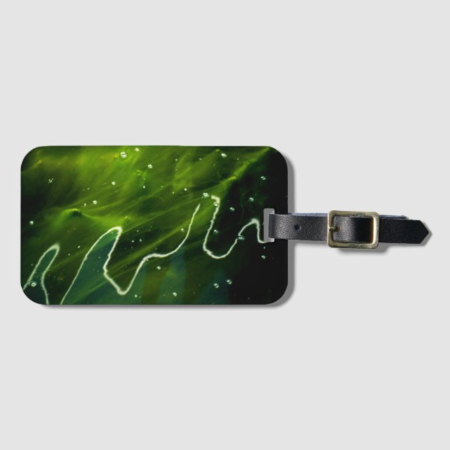 Green Algae and Water bc ltcna Luggage Tag (Front Horizontal)
