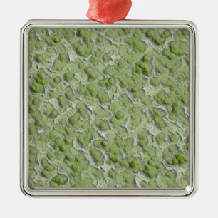 Green algae effect pattern. metal tree decoration