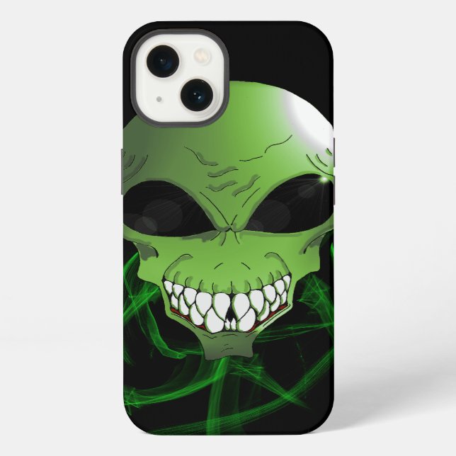 Green alien Apple iPhone 8/7, Tough Phone Case (Back)