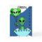 Green Alien Birthday Card