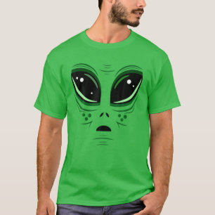 Green Alien Eyes Area-51 Halloween Costume Extrate T-Shirt