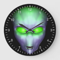 Green Alien Face