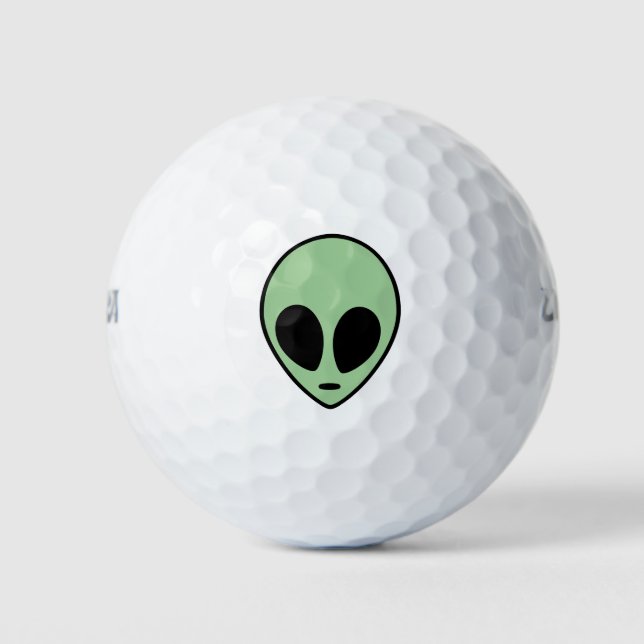 Green Alien Golf Balls (Front)